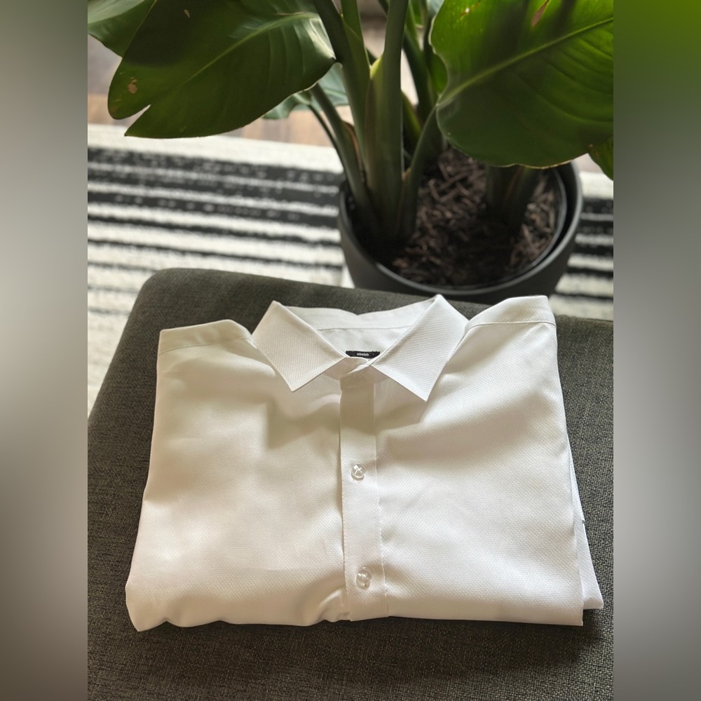 Bar III Crisp White Dress Shirt